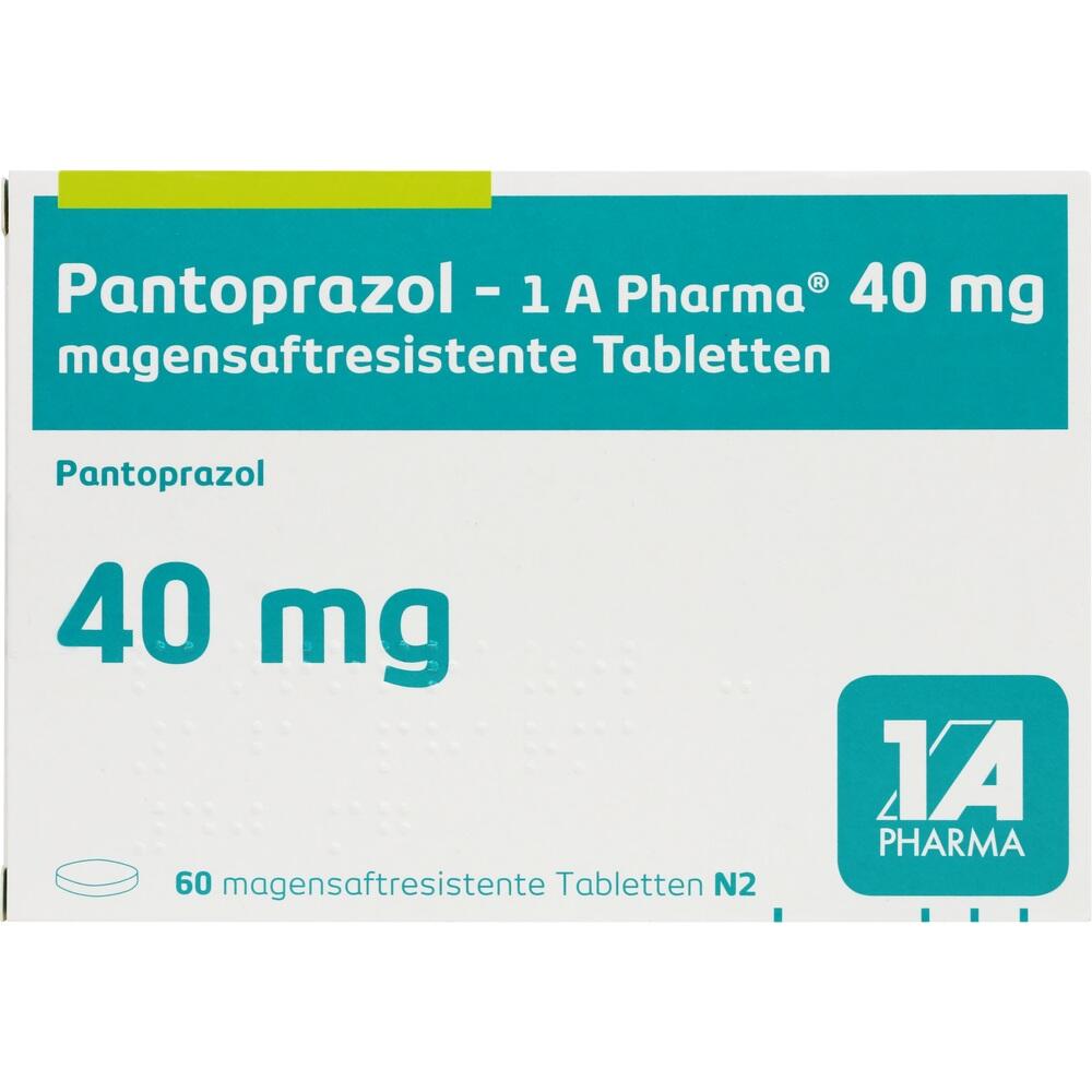 Pantoprazol-1 A Pharma 40mg 60 St Tabletten magensaftresistent