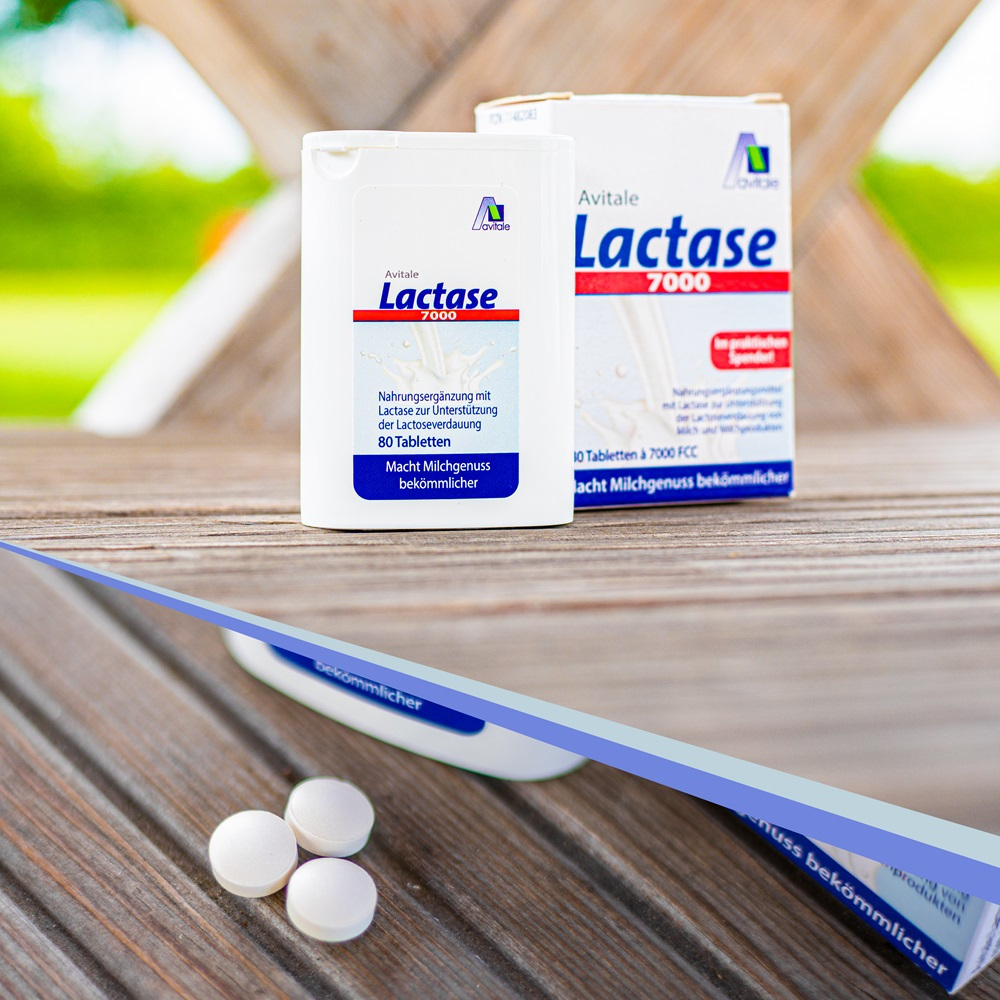 Avitale Lactase 7000 FCC Tabletten im Spender 80 St Tabletten