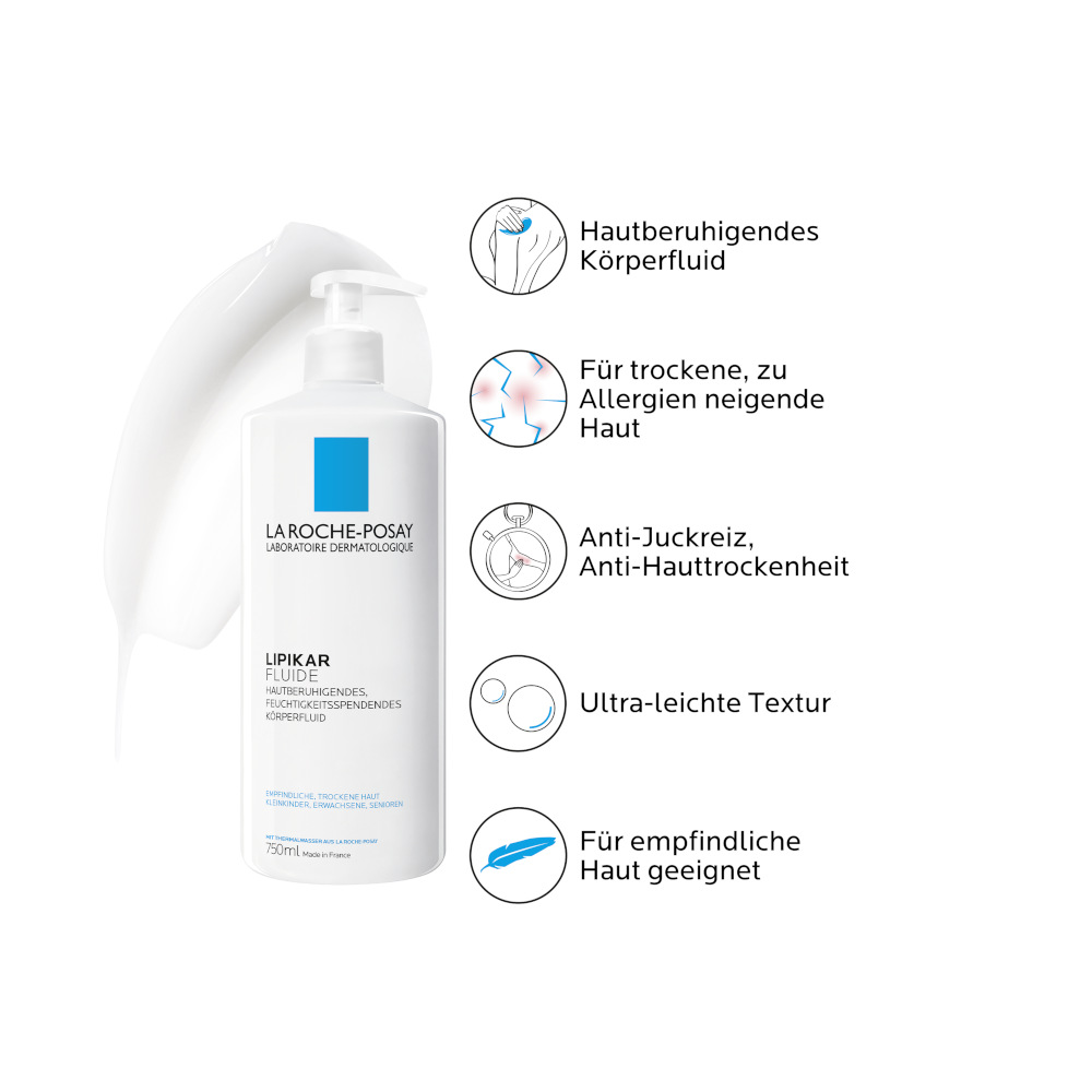 LA ROCHE-POSAY LIPIKAR FLUIDE 750 ml Flüssigkeit