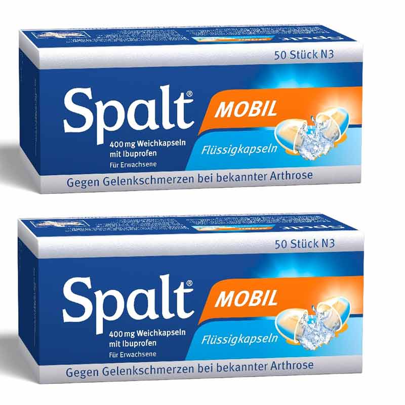Spalt Mobil 400 mg Flüssigkapseln Doppelpack 2X50 St Weichkapseln
