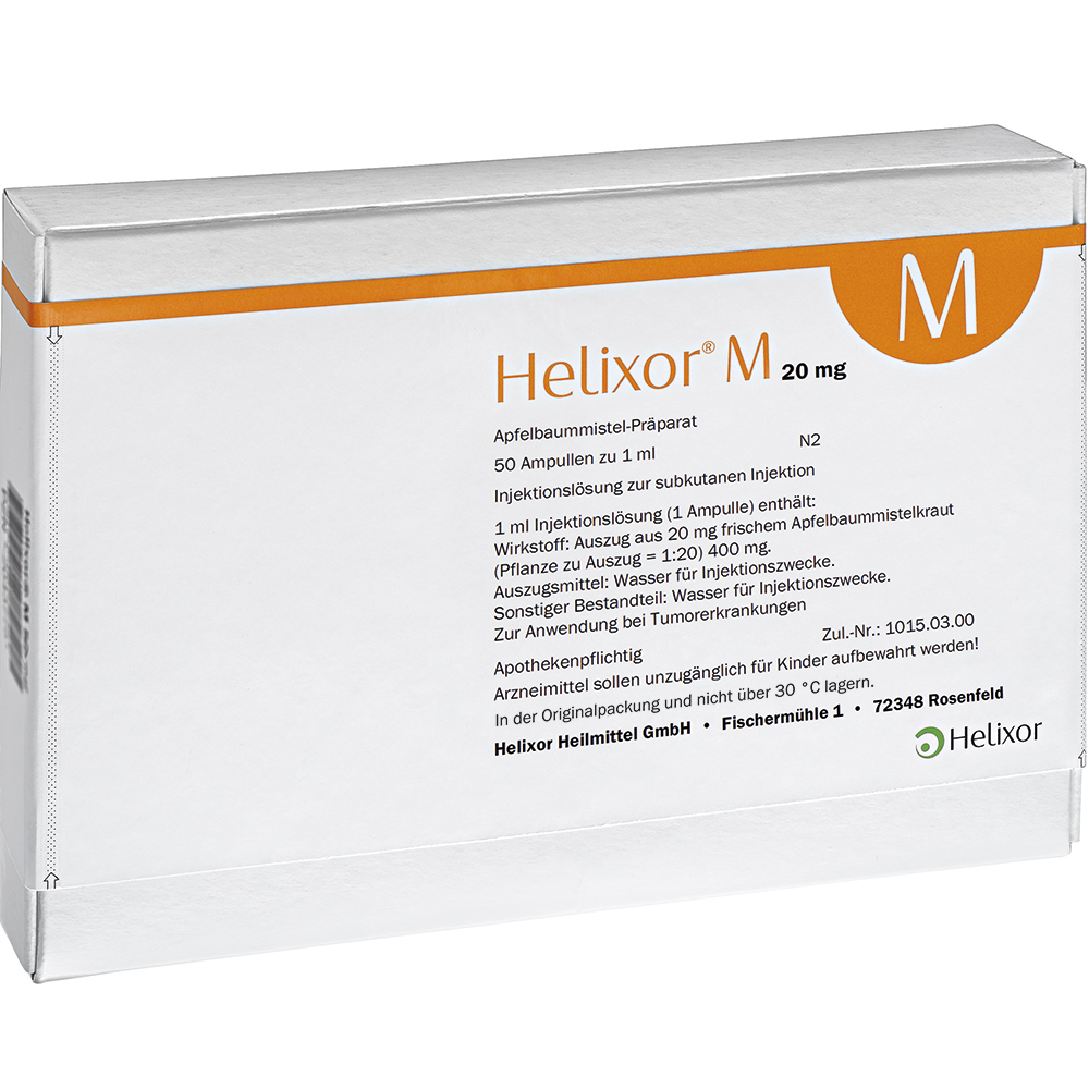 HELIXOR M Ampullen 20 mg 50 St Ampullen