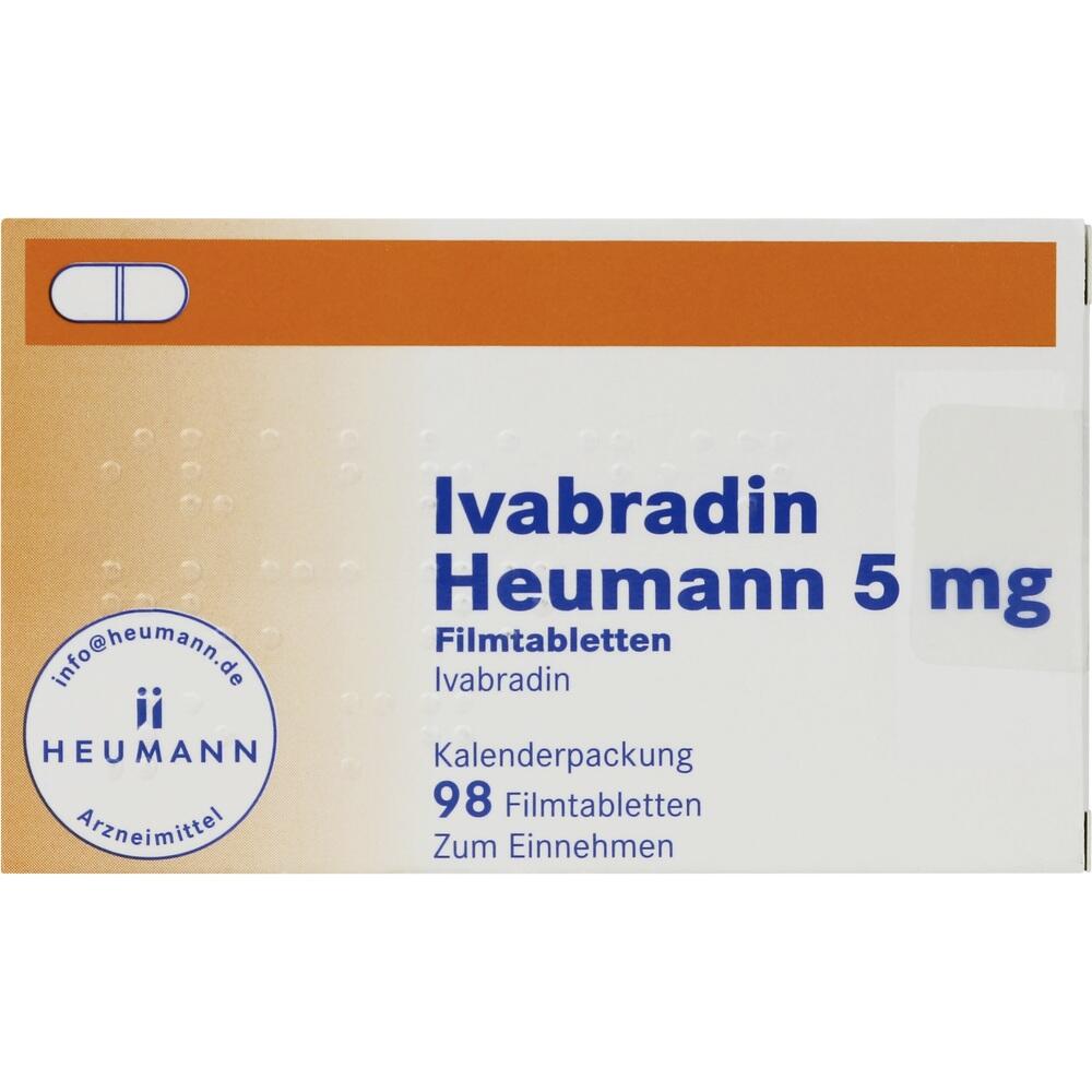 Ivabradin Heumann 5 mg Filmtabletten 98 St Filmtabletten