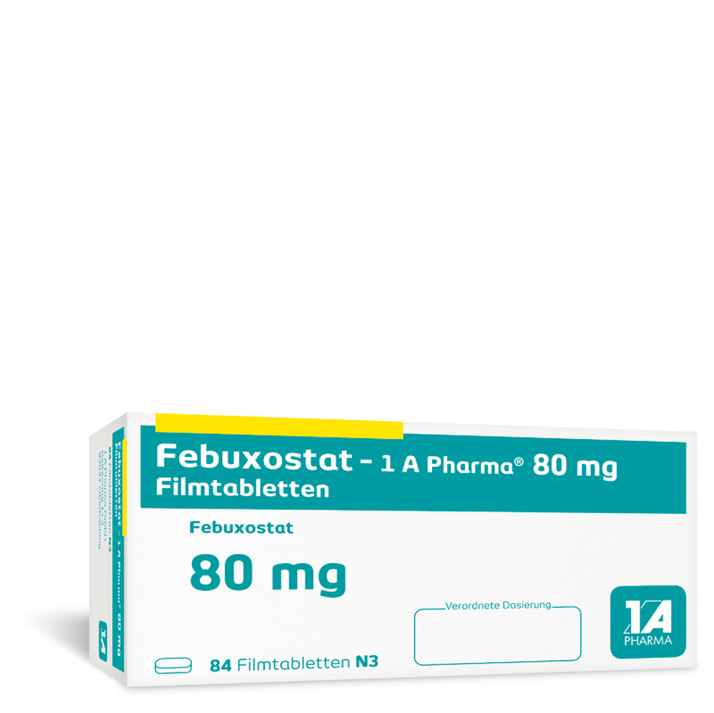Febuxostat -1 A Pharma 80mg 84 St Filmtabletten