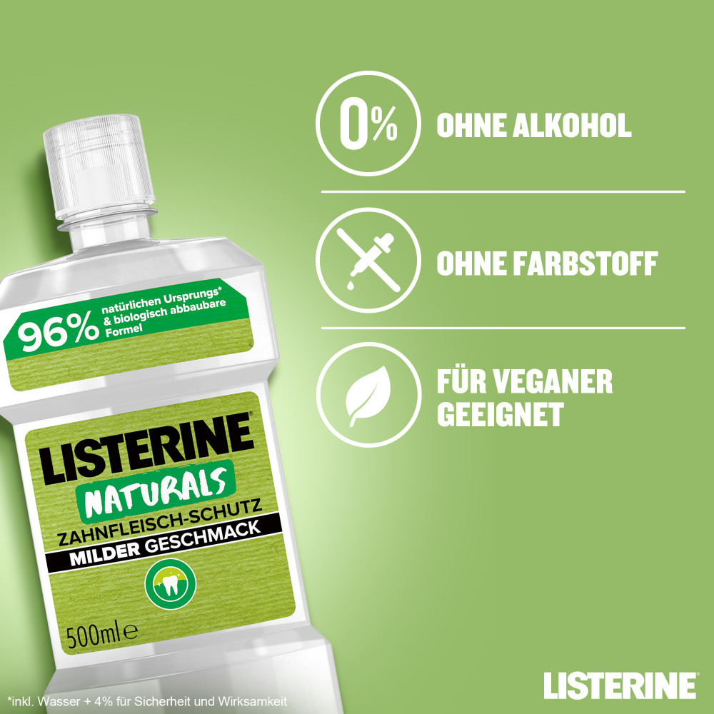 LISTERINE Naturals Zahnfleisch-Schutz 500 ml Lösung