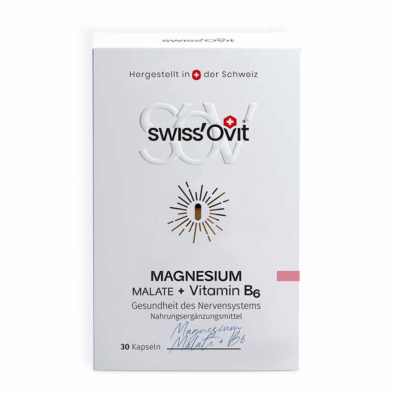 SwissOvit Magnesium Malat + Vitamin B6 30 St Kapseln