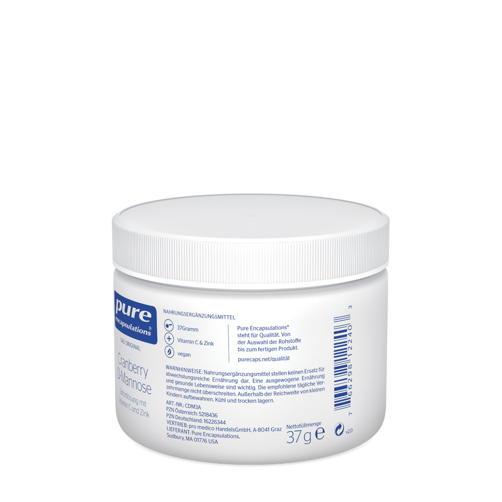 pure encapsluations Cranberry D-Mannose 37 g Pulver
