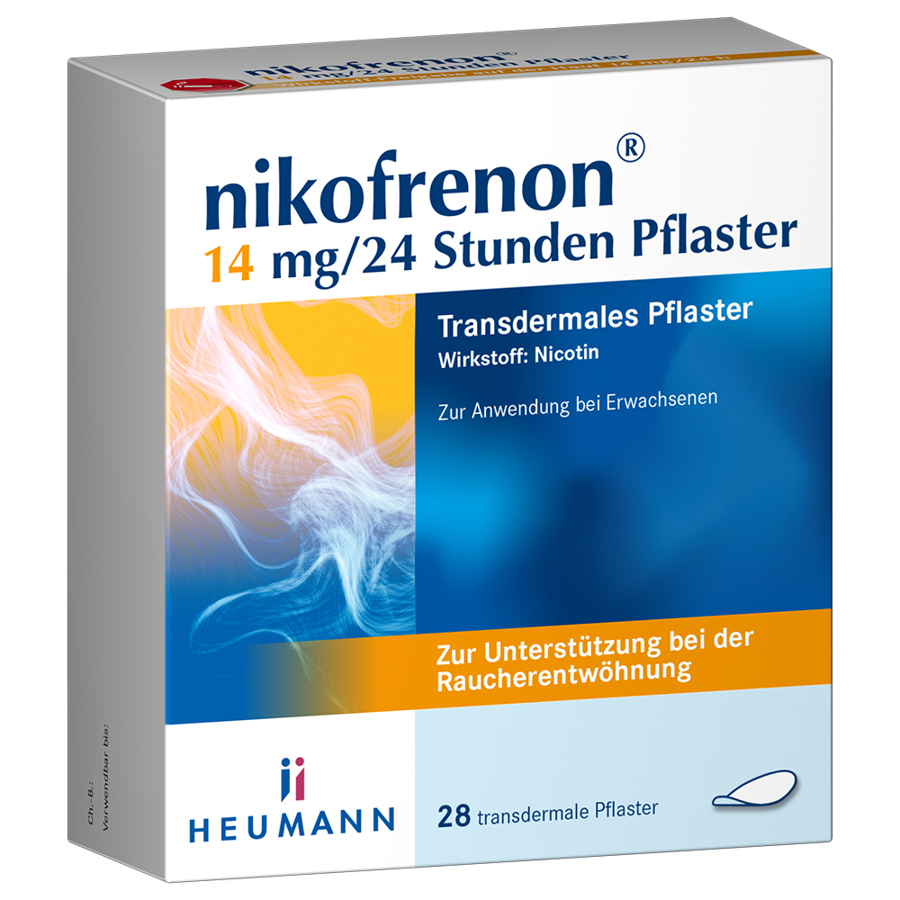 nikofrenon 14 mg/24 Stunden Pflaster, 28 St 28 St Pflaster transdermal