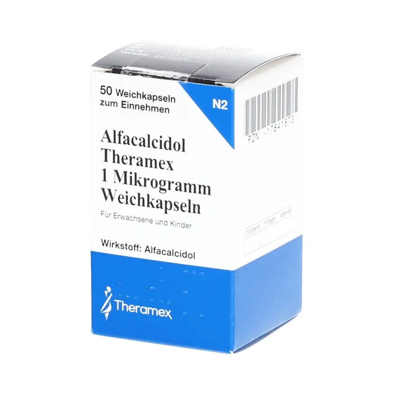 Alfacalcidol Theramex 1 µg 50 St Weichkapseln