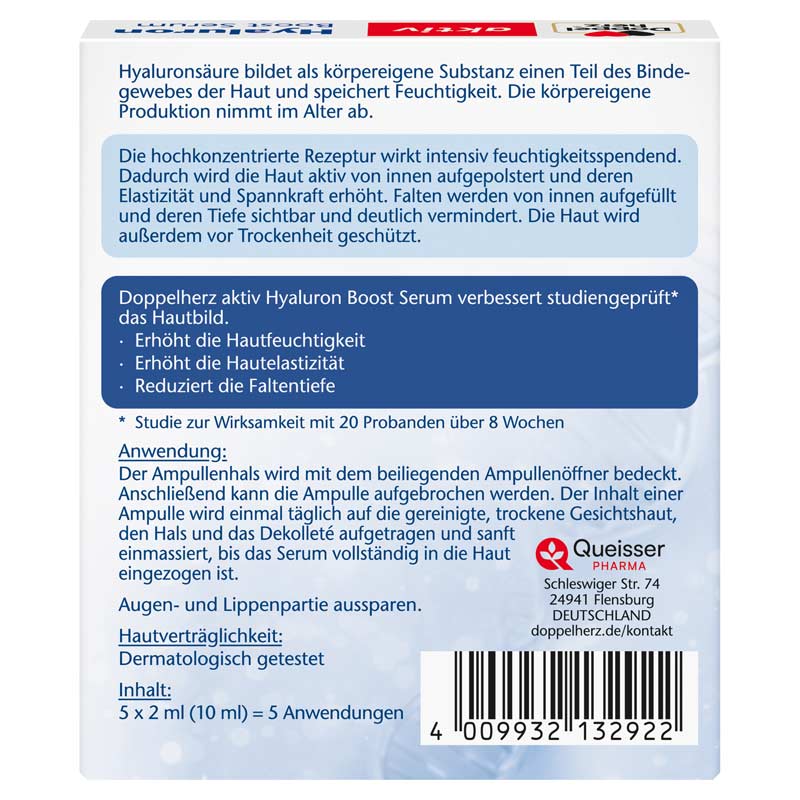 Doppelherz aktiv Hyaluron Boost Serum 5 St Ampullen