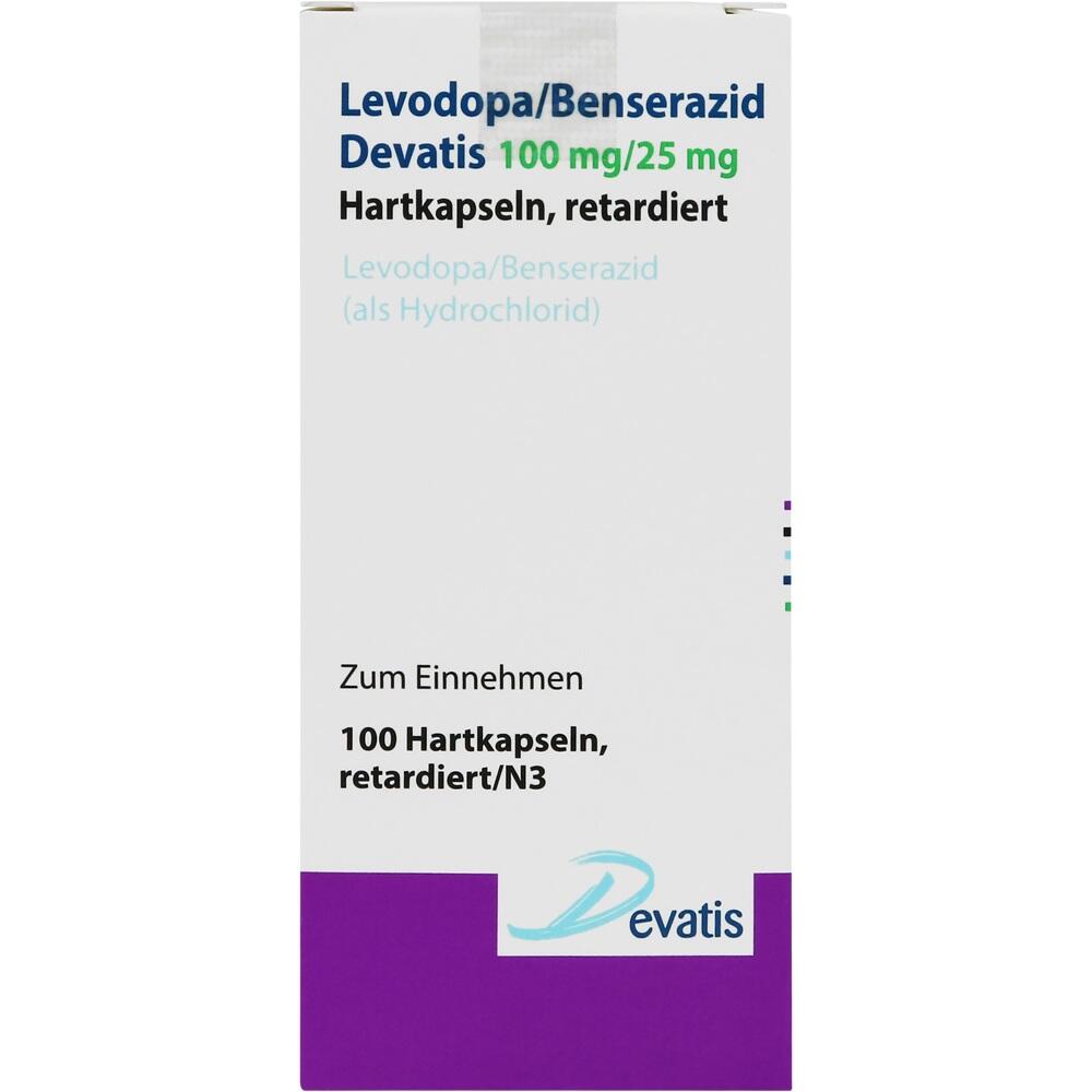 Levodopa/Benserazid Devatis 100 mg/25 mg 100 St Retard-Kapseln