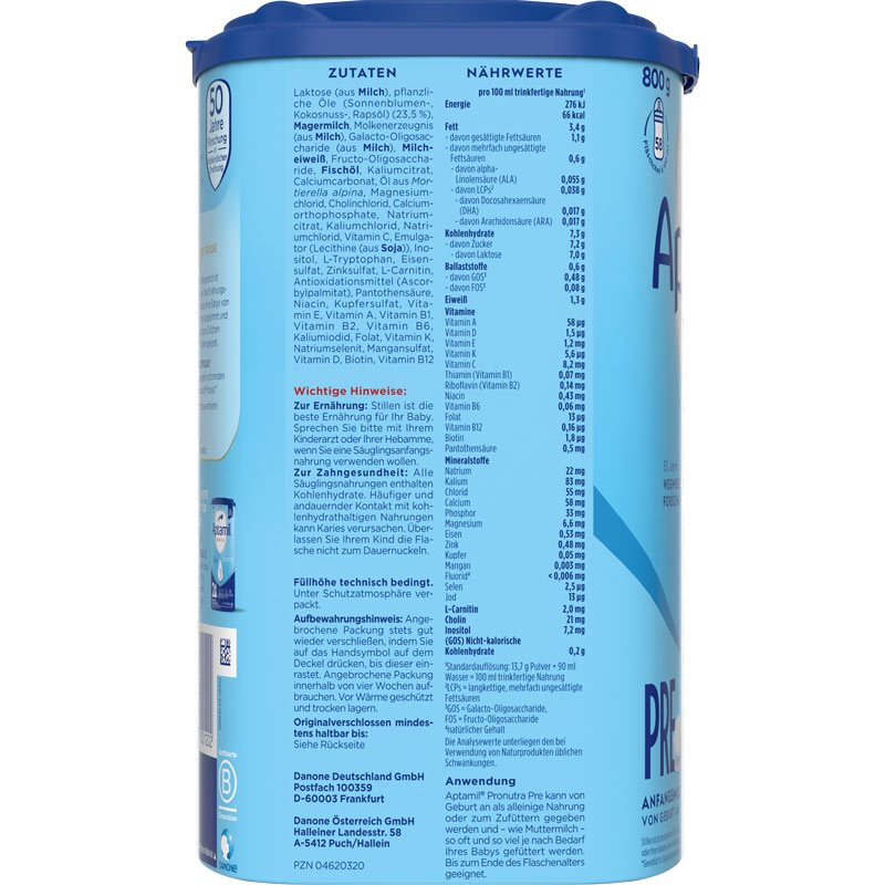 Aptamil PRONUTRA PRE ANFANGSMILCH 800 g Pulver