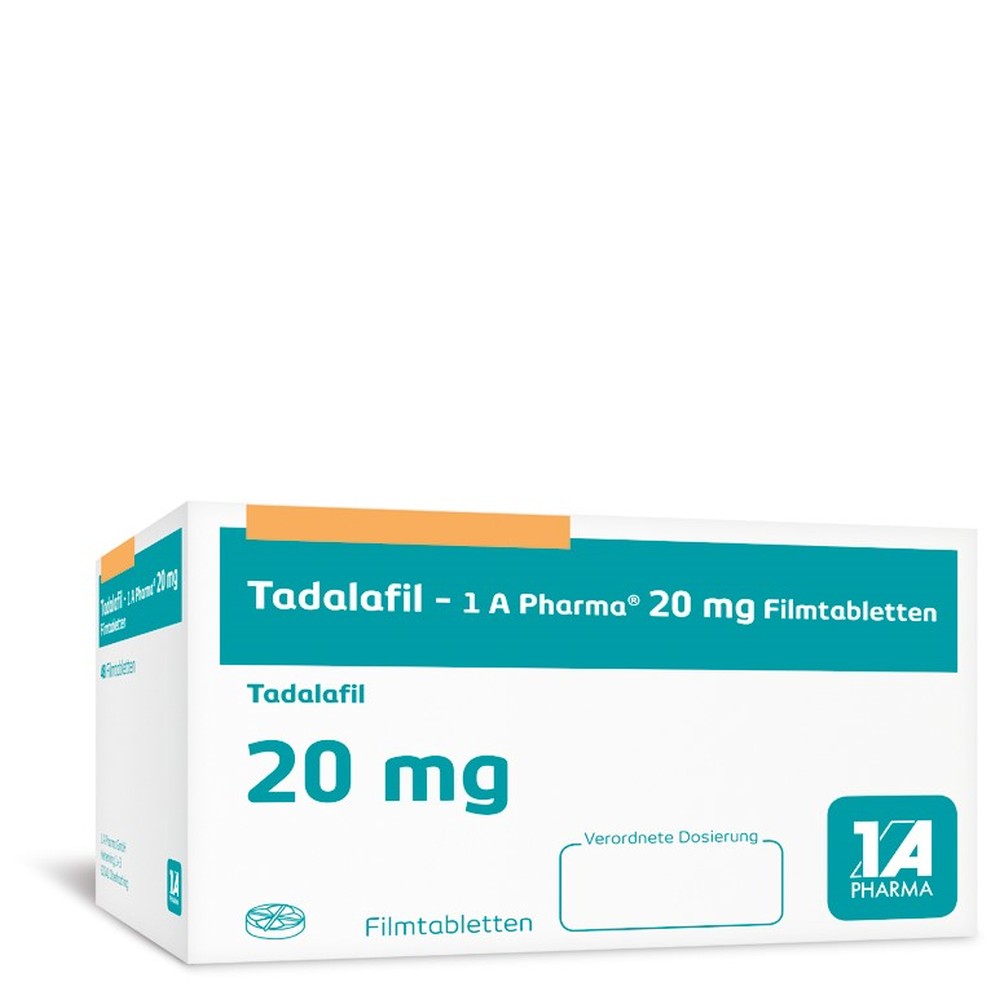 TADALAFIL-1 A Pharma 20 mg Filmtabletten 24 St Filmtabletten