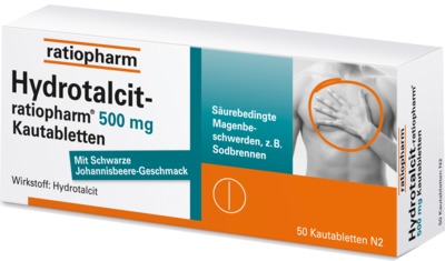 Hydrotalcit-ratiopharm 500mg 50 St Kautabletten
