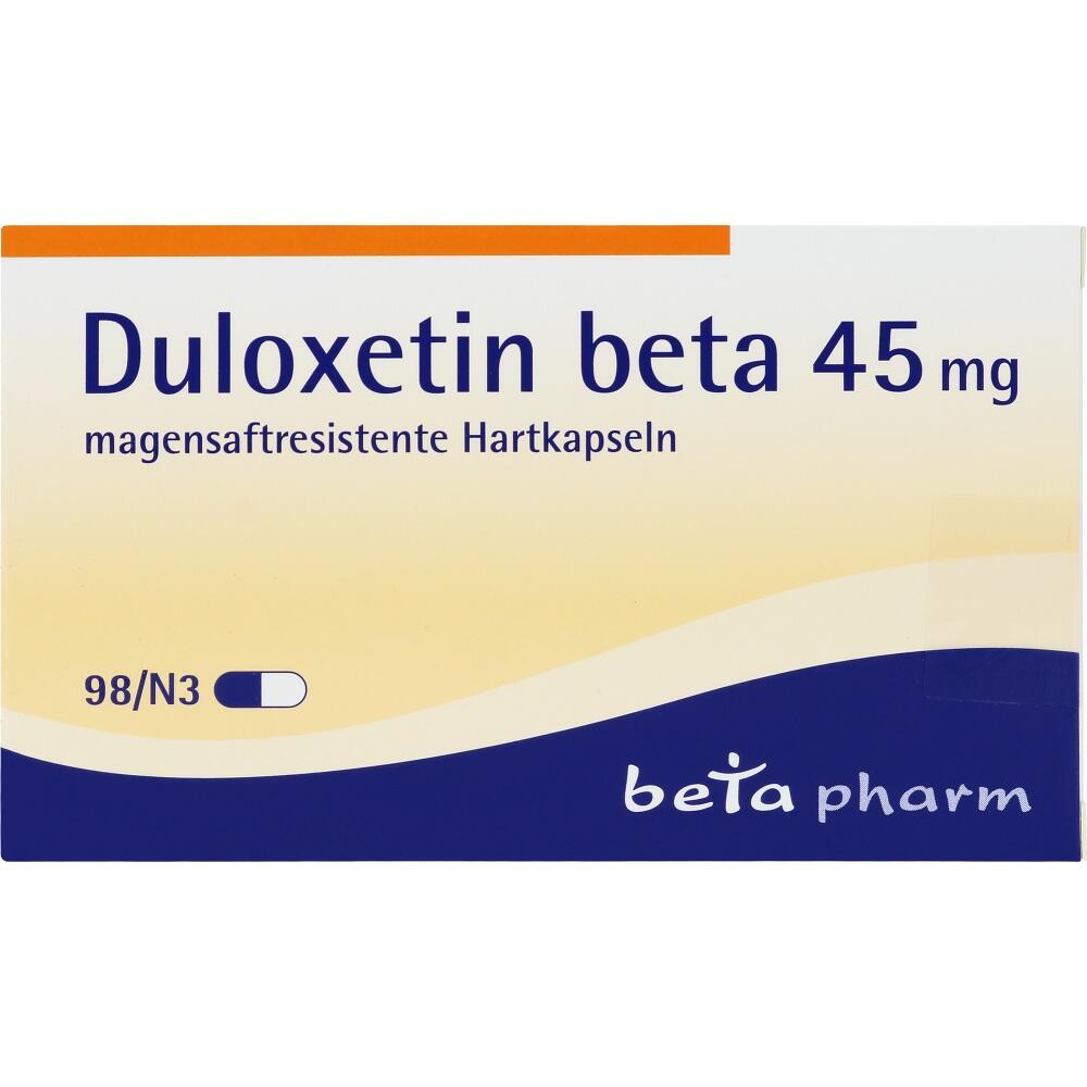 Duloxetin beta 45mg 98 St Magensaftresistente Hartkapseln
