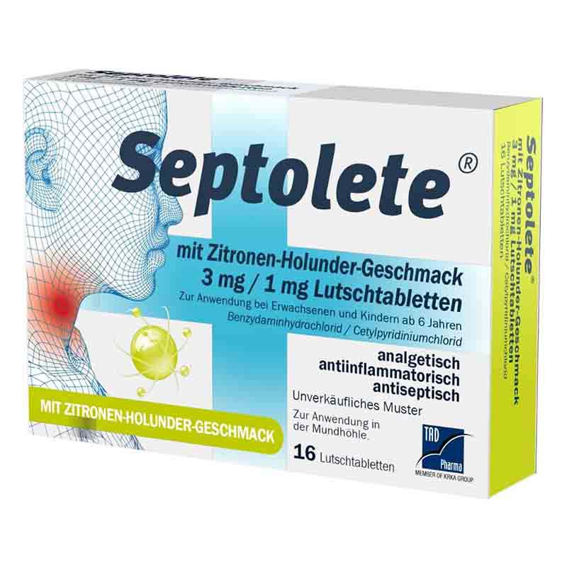 Septolete 3mg/1mg Lutschtabletten 16 St Lutschtabletten