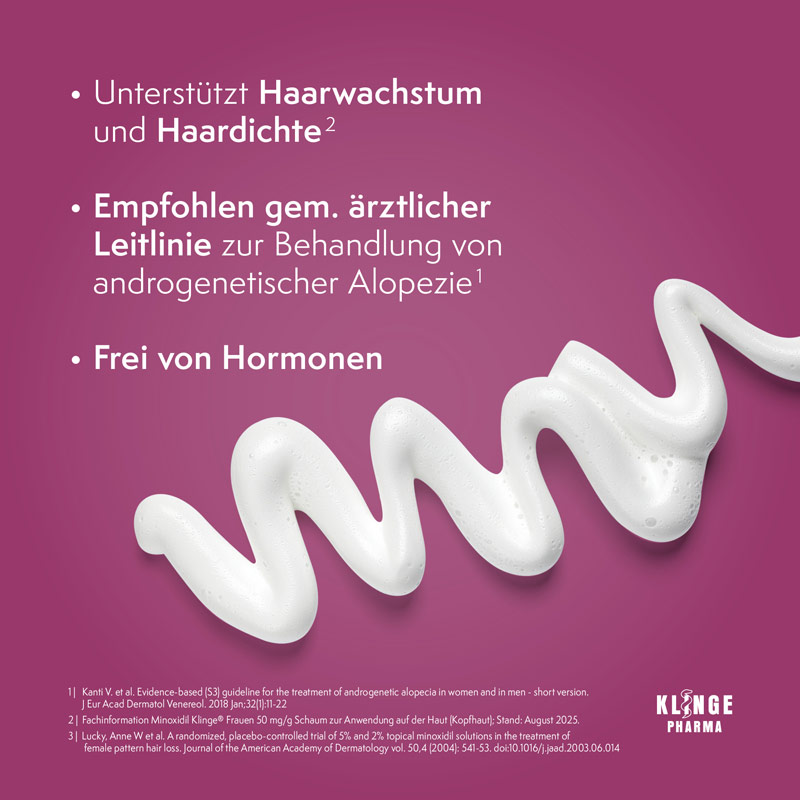 MINOXIDIL KLINGE FRAUEN 50mg/g 190 g Schaum