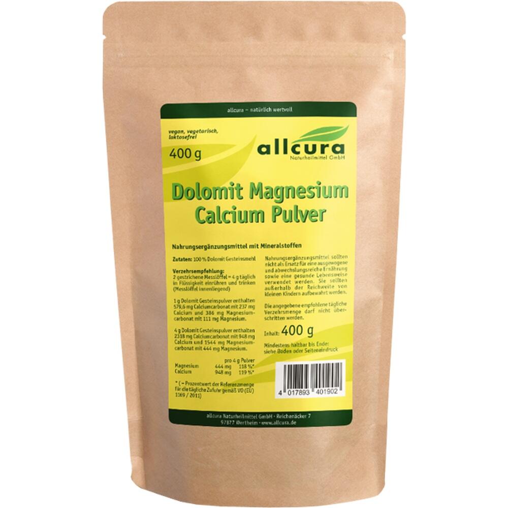 Dolomit Magnesium Calcium Pulver 400 g 400 g Pulver