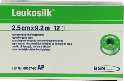 LEUKOSILK 2,5 cmx9,2 m 12 St Pflaster