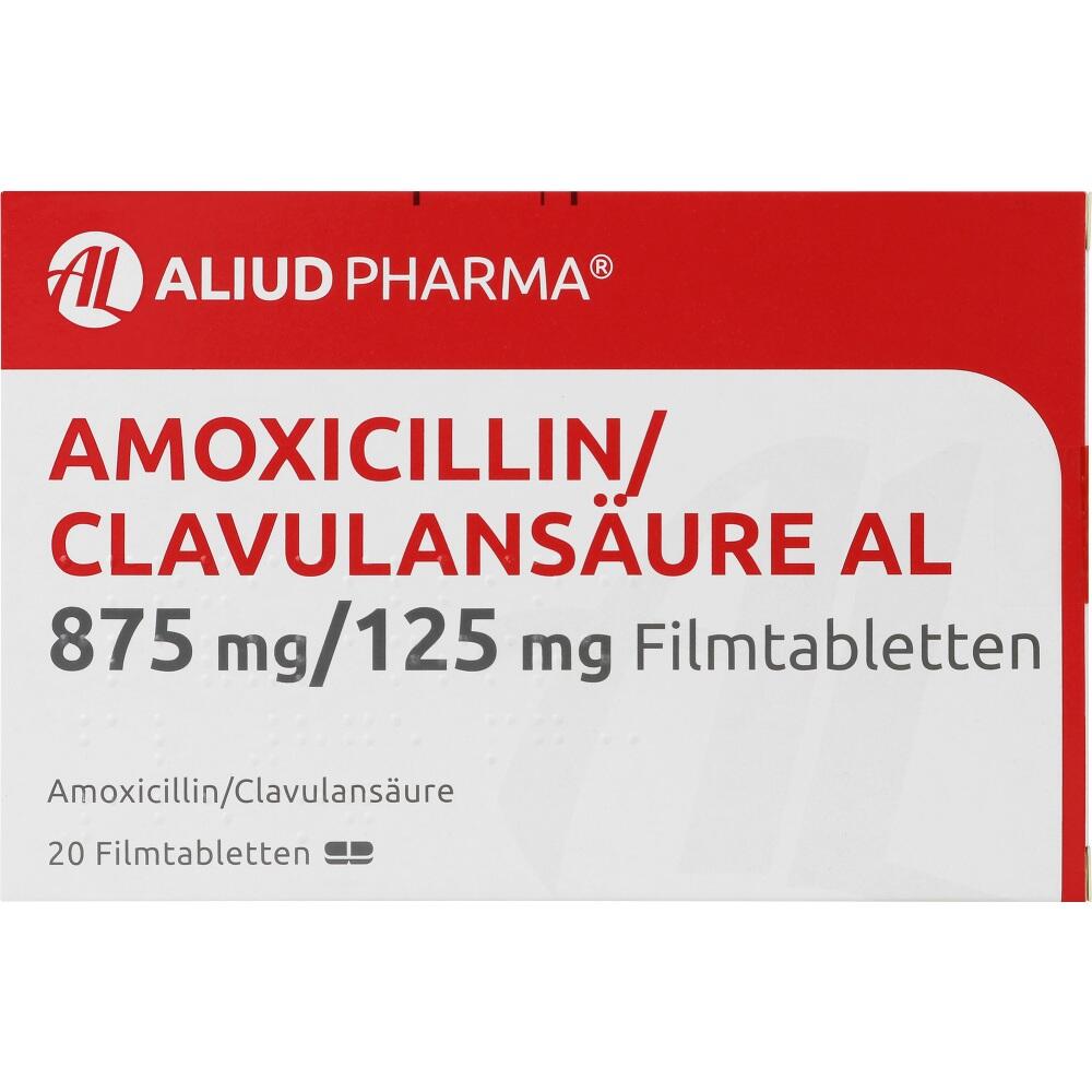 Amoxicillin/CLAVULANSÄURE AL 875mg/125mg 20 St Filmtabletten