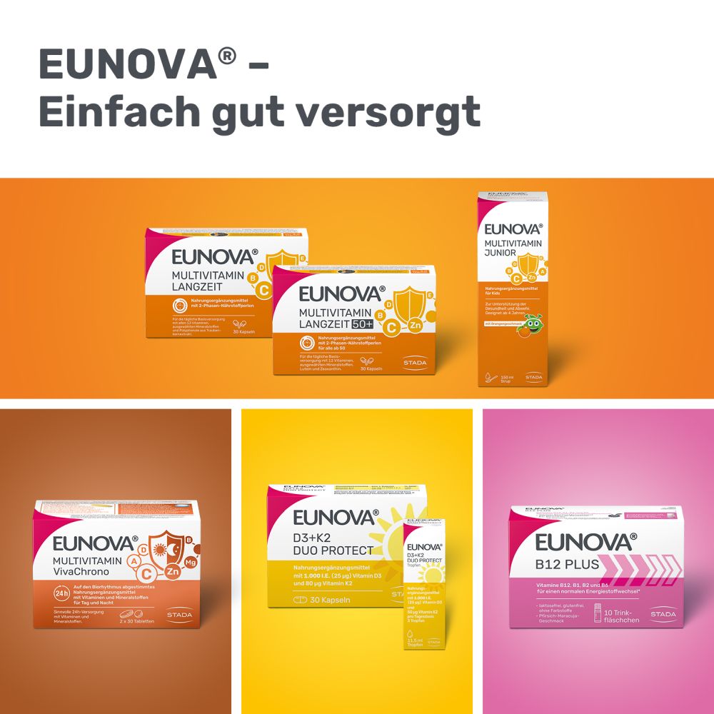 EUNOVA DuoProtect D3+K2 1000 I.E. 90 St Kapseln