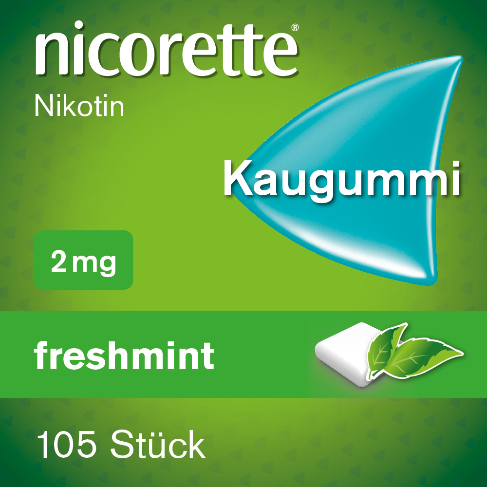 nicorette Kaugummi 2mg freshmint 105 Stk. 4er Set 4X105 St Kaugummi
