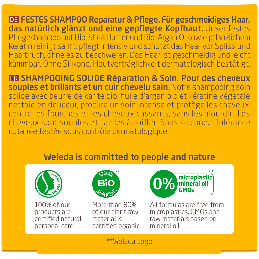 WELEDA FESTES SHAMPOO REPARATUR & PFLEGE 50 g Shampoo