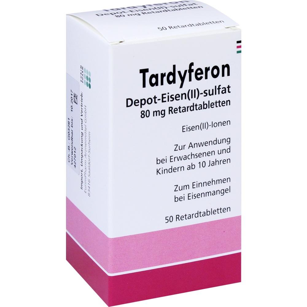 Tardyferon Depot-Eisen(II)-sulfat 80mg 50 St Retard-Tabletten