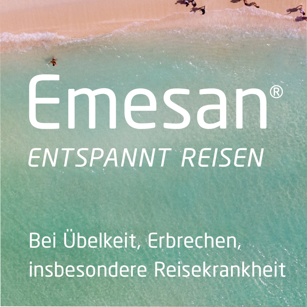 Emesan - Gegen Übelkeit und Erbrechen, Reisekrankheit 20 St Tabletten