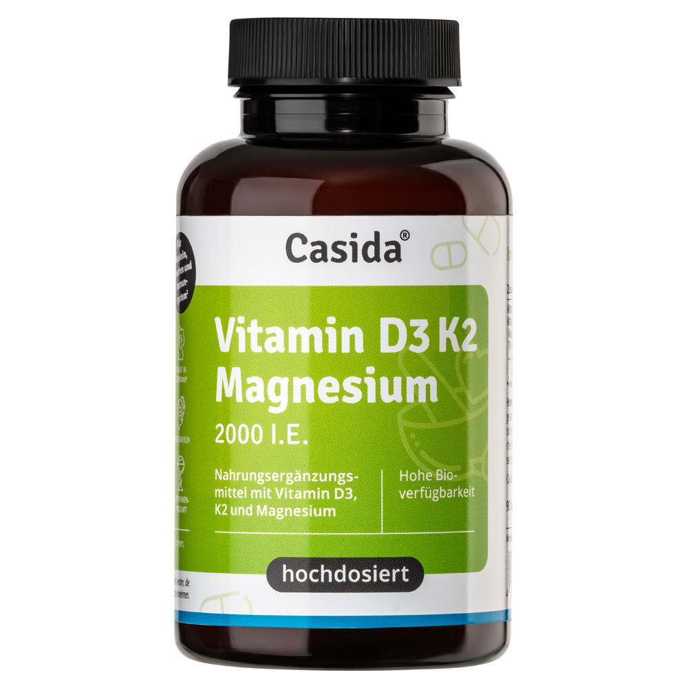 Casida Vitamin D3 K2 Magnesium 90 St Kapseln