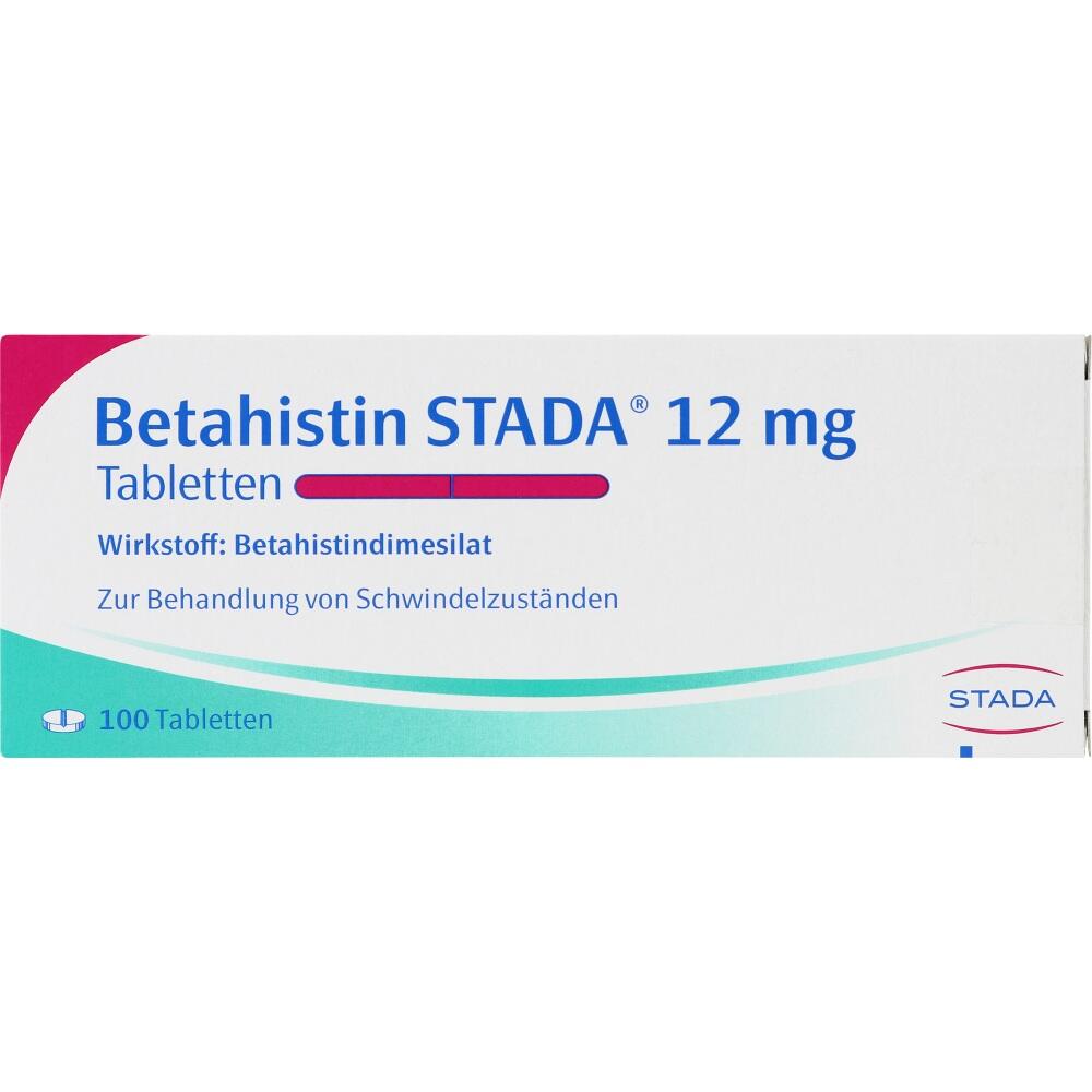 BETAHISTIN STADA 12 mg Tabletten 100 St Tabletten