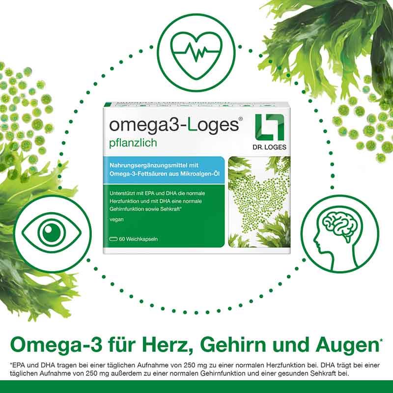 omega3-Loges pflanzlich 120 St Kapseln