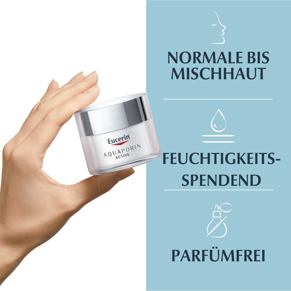 Eucerin AQUAporin ACTIVE für normale Haut bis Mischhaut 50 ml Creme