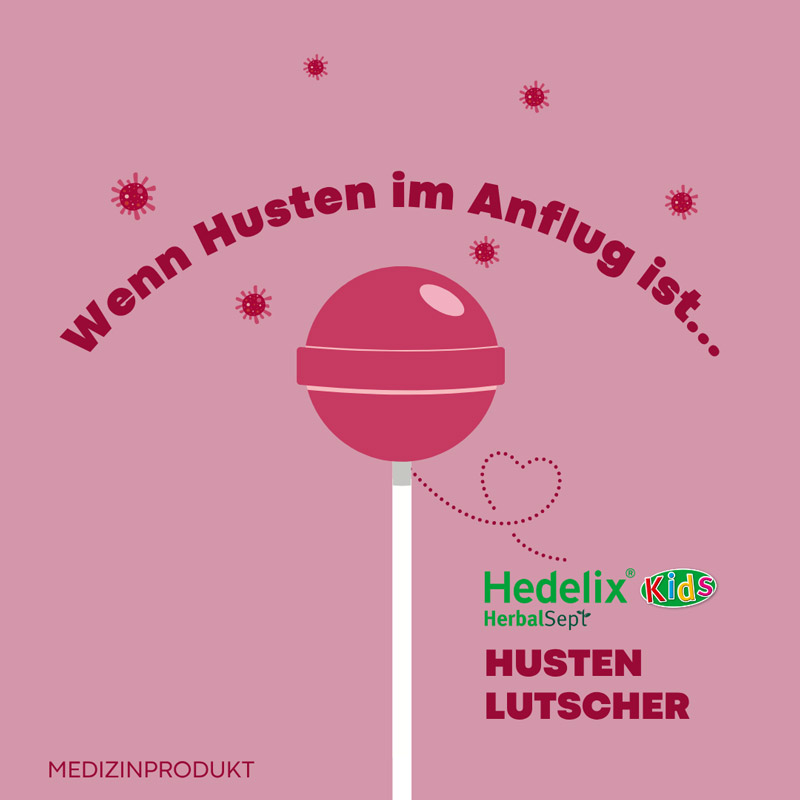 Hedelix HerbalSept Husten Lutscher Kids 6 St Bonbons