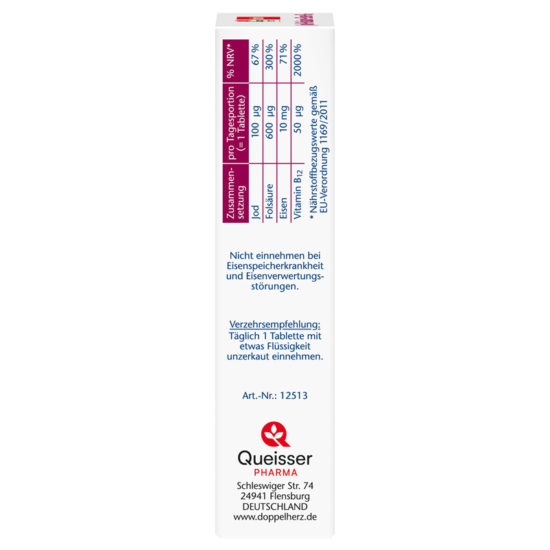 Doppelherz aktiv Jod + Folsäure + Eisen + B12 45 St Tabletten