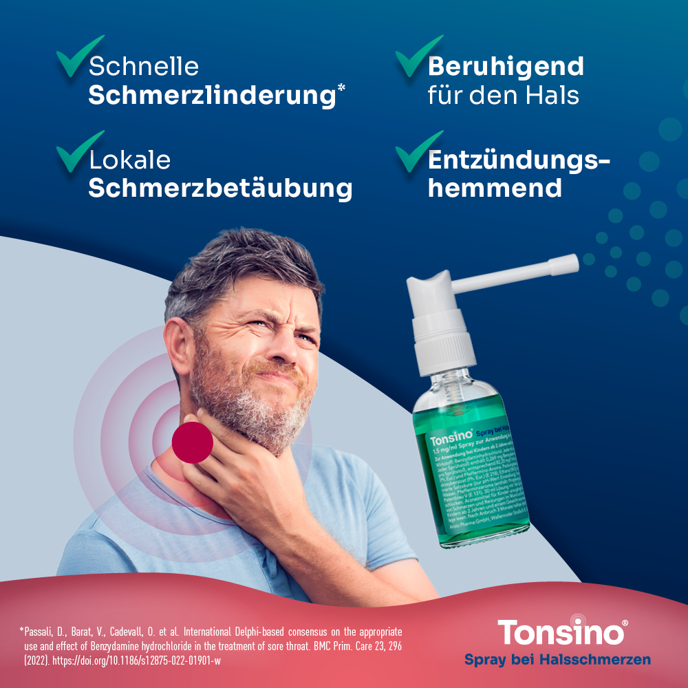 Tonsino Spray bei Halsschmerzen 30 ml Spray