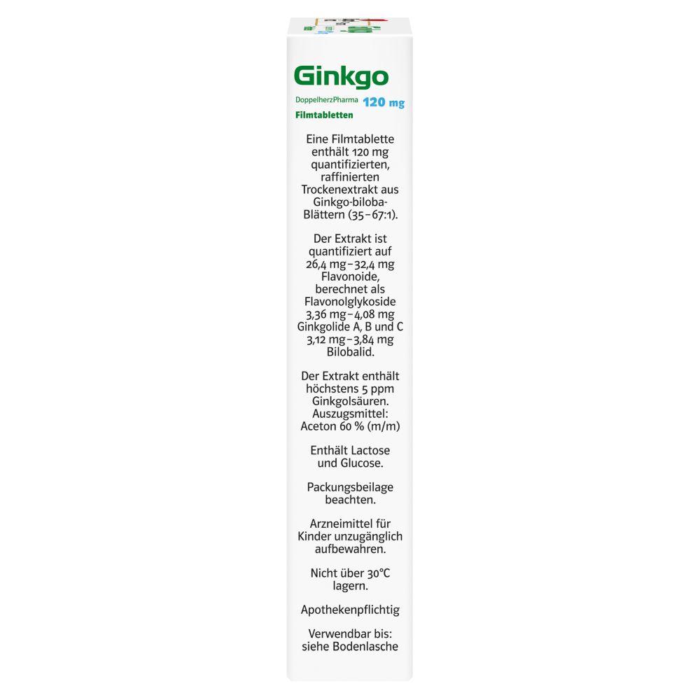 Doppelherz Pharma Ginkgo 120mg 30 St Filmtabletten