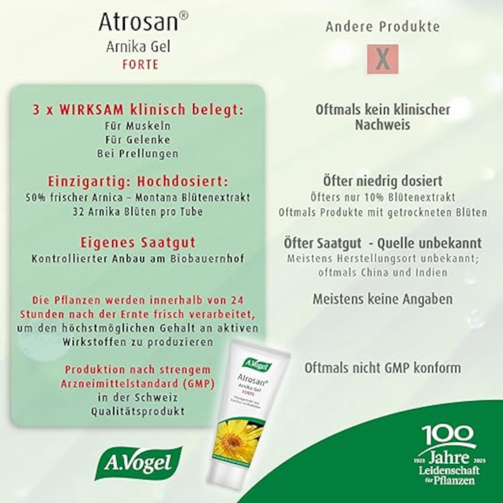 A.Vogel Atrosan Arnika Gel FORTE 100 ml Gel