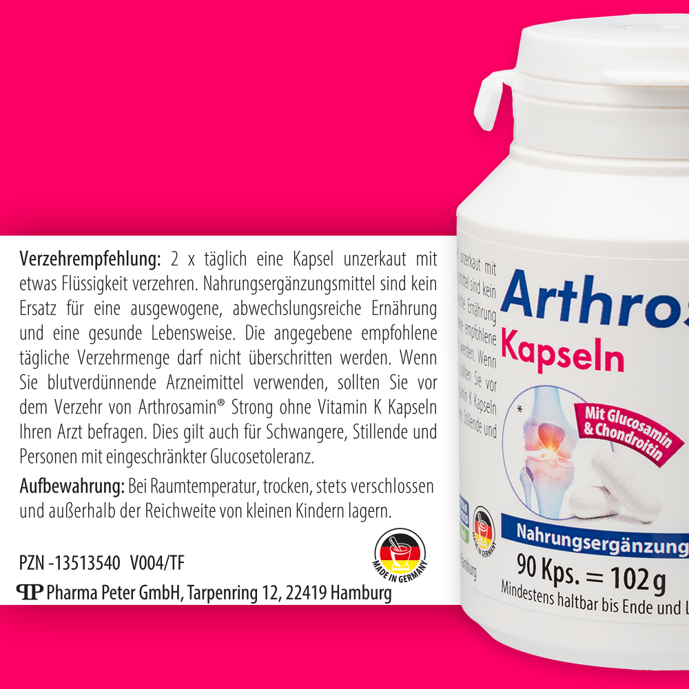 Arthrosamin Strong Ohne Vitamin K Kapseln 90 St Kapseln