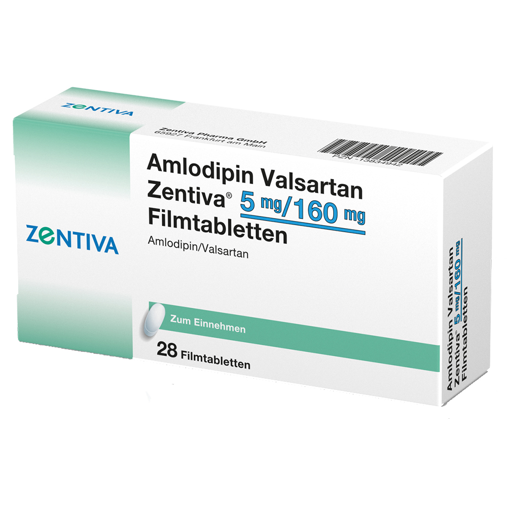 Amlodipin Valsartan Zentiva 5mg/160mg Filmtabletten 28 St Filmtabletten