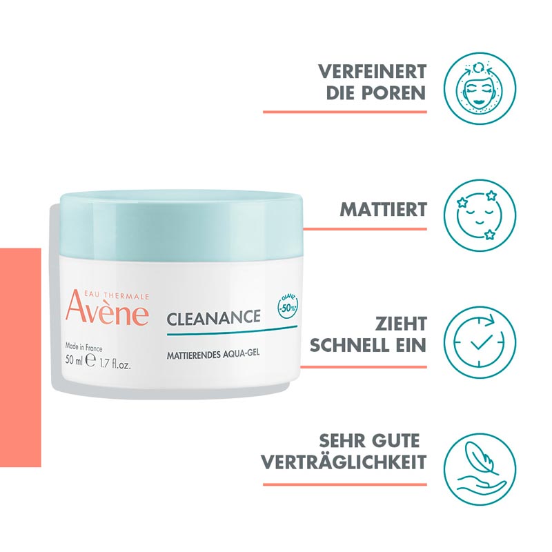 Avène CLEANANCE MATTIERENDES AQUA-GEL  50 ml Gel