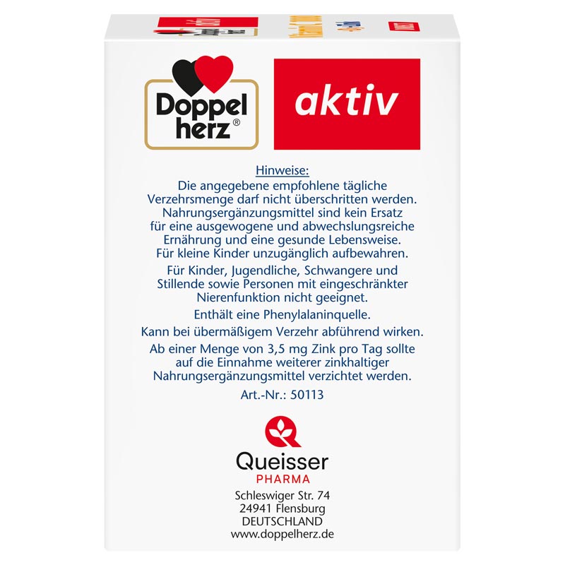 Doppelherz aktiv Vitamin C 1000 + D3 + Zink DIRECT 40 St Pellets