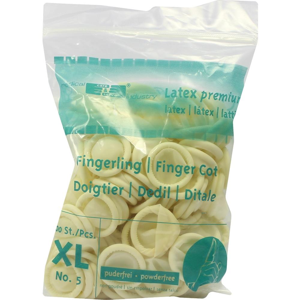 FINGERLING Latex Gr.5 extra large 100 St