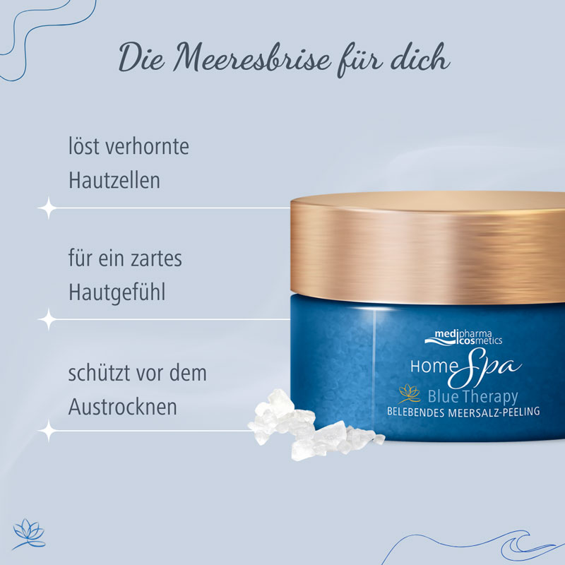 medipharma HomeSpa Blue Therapy Körperpeeling 250 g Körperpflege