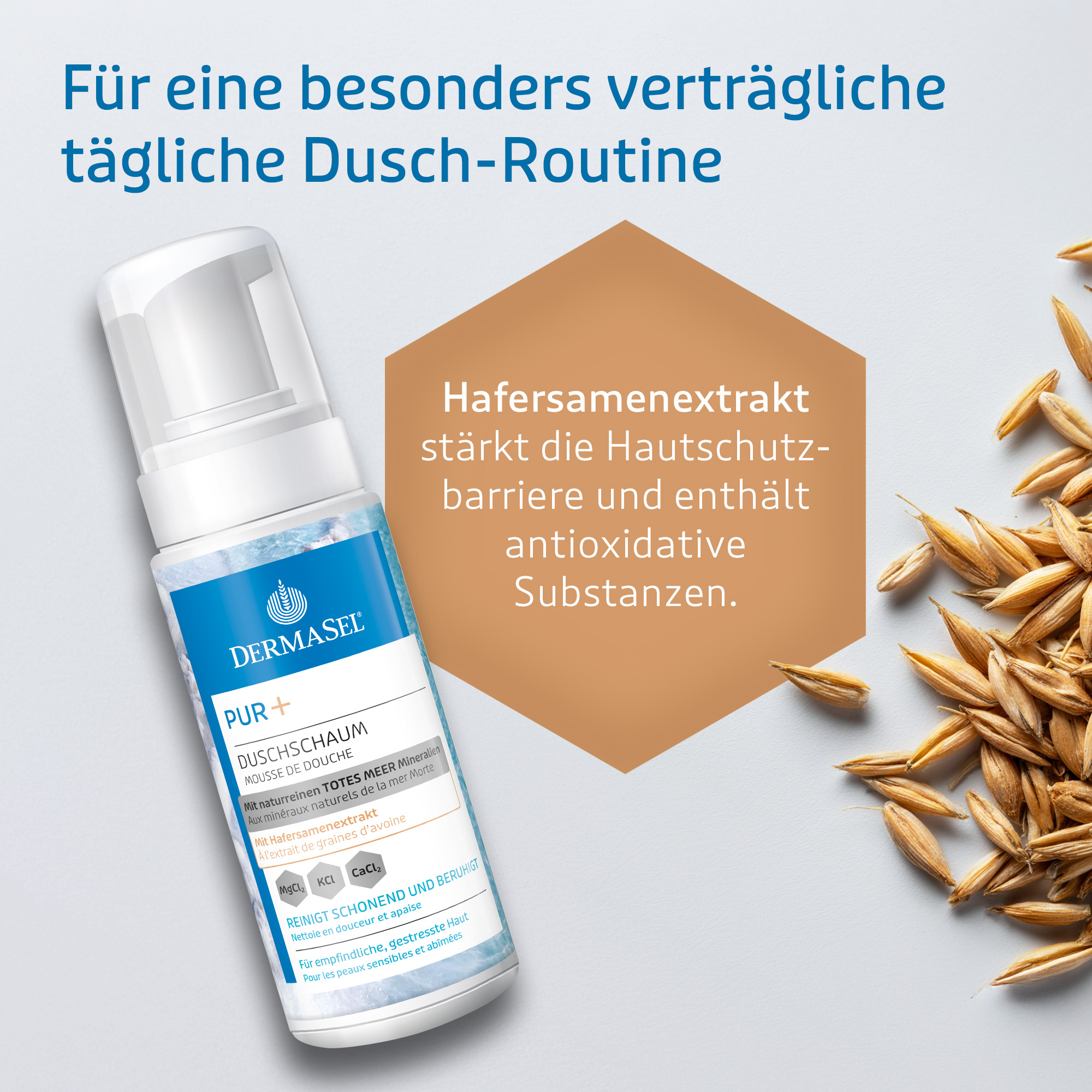 DERMASEL PUR + DUSCHSCHAUM 180 ml Schaum