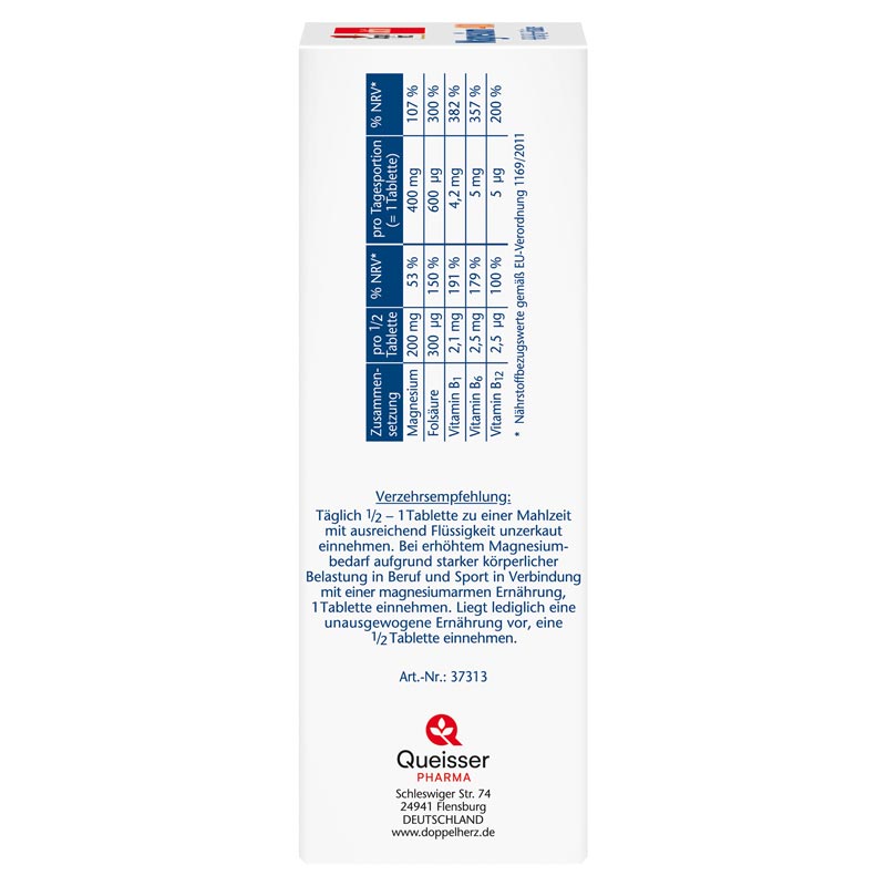 Doppelherz aktiv Magnesium 400  120 St Tabletten