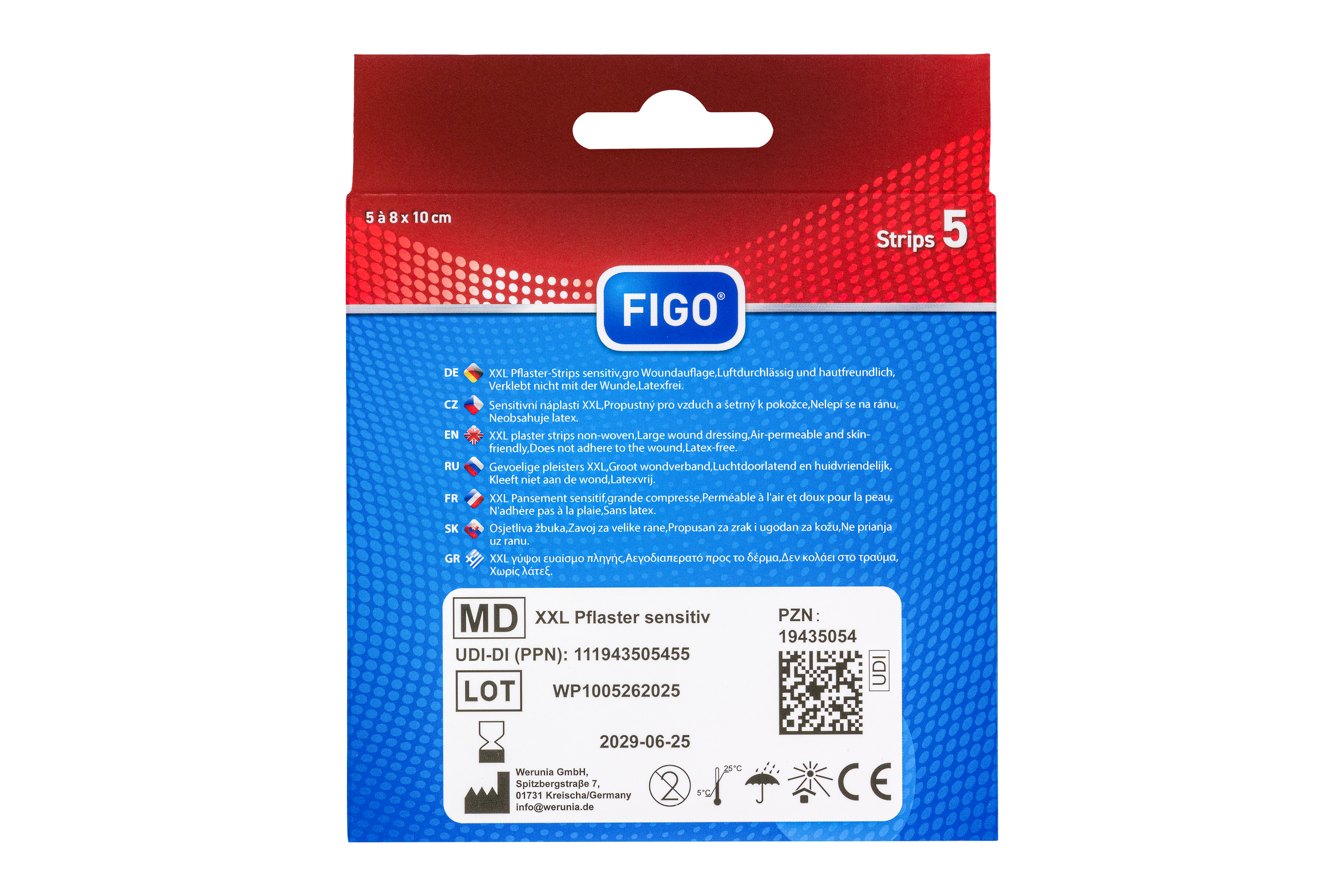 FIGO XXL Pflaster sensitiv 8 x 10 cm 5 St Pflaster 5 St Pflaster