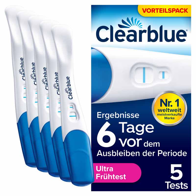 Clearblue Schwangerschaftstest Ultra Frühtest 5 St Test