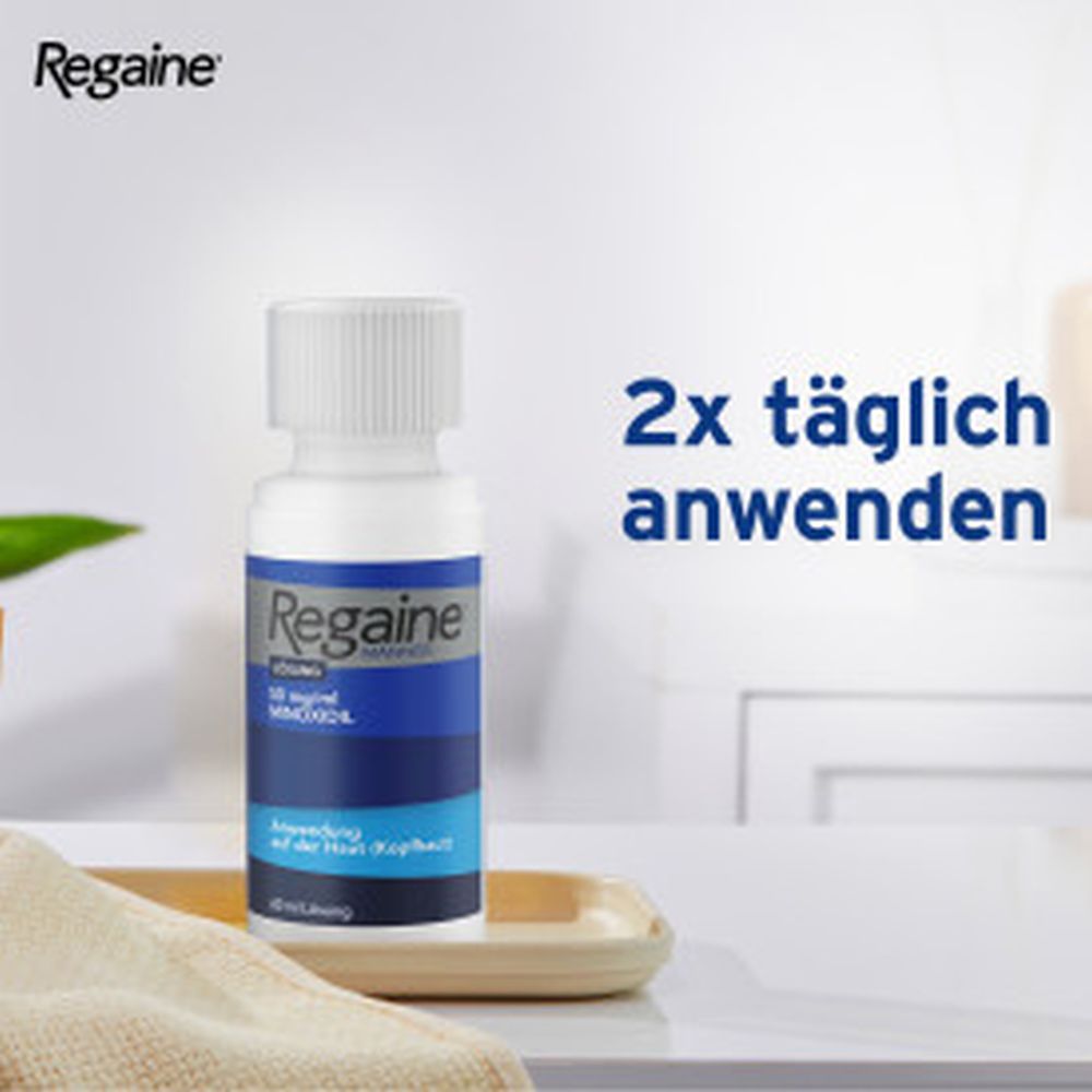 Regaine MÄNNER Lösung (3 Monats Packung) bei erblich bedingtem Haarausfall
