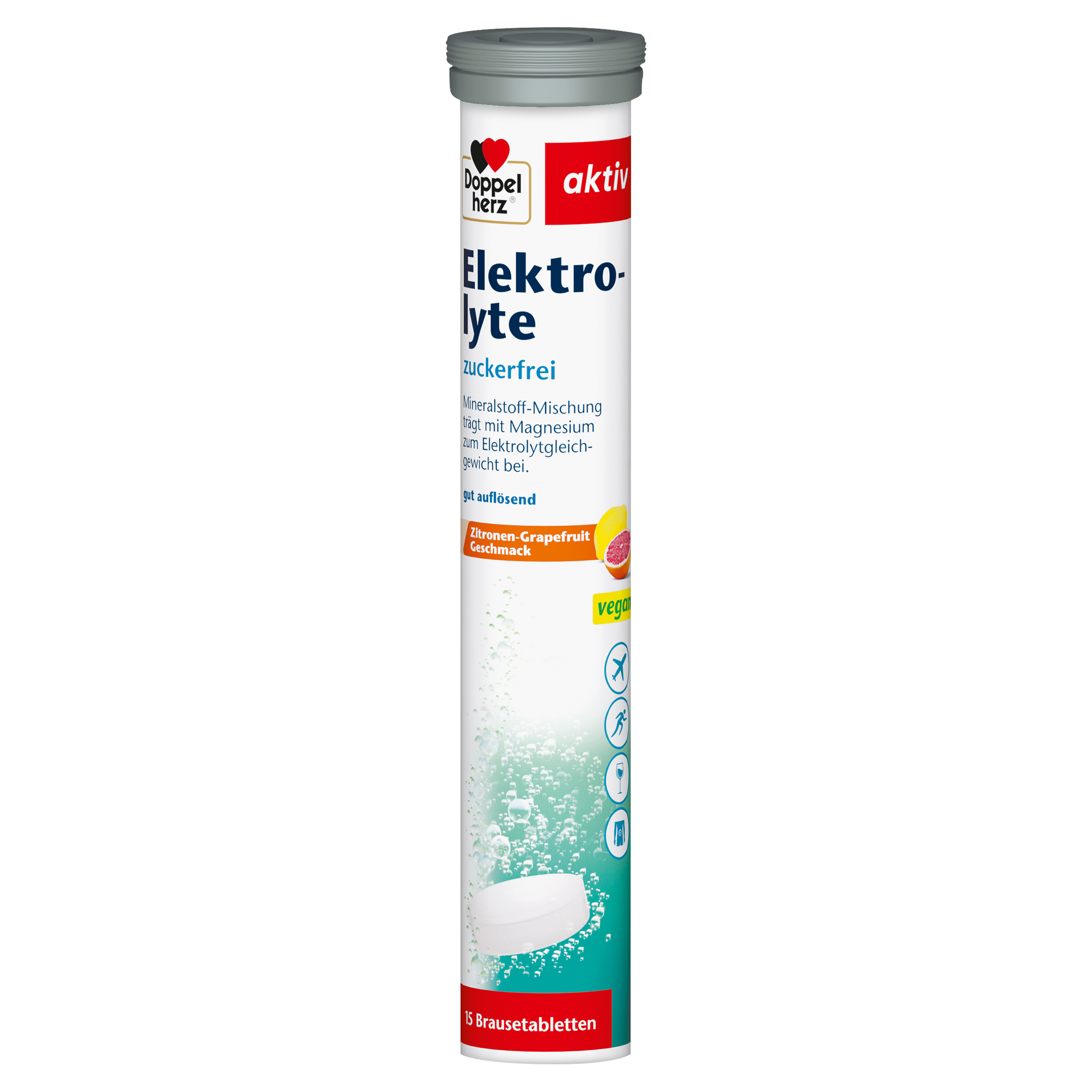 Doppelherz aktiv Elektrolyte zuckerfrei 15 St Brausetabletten