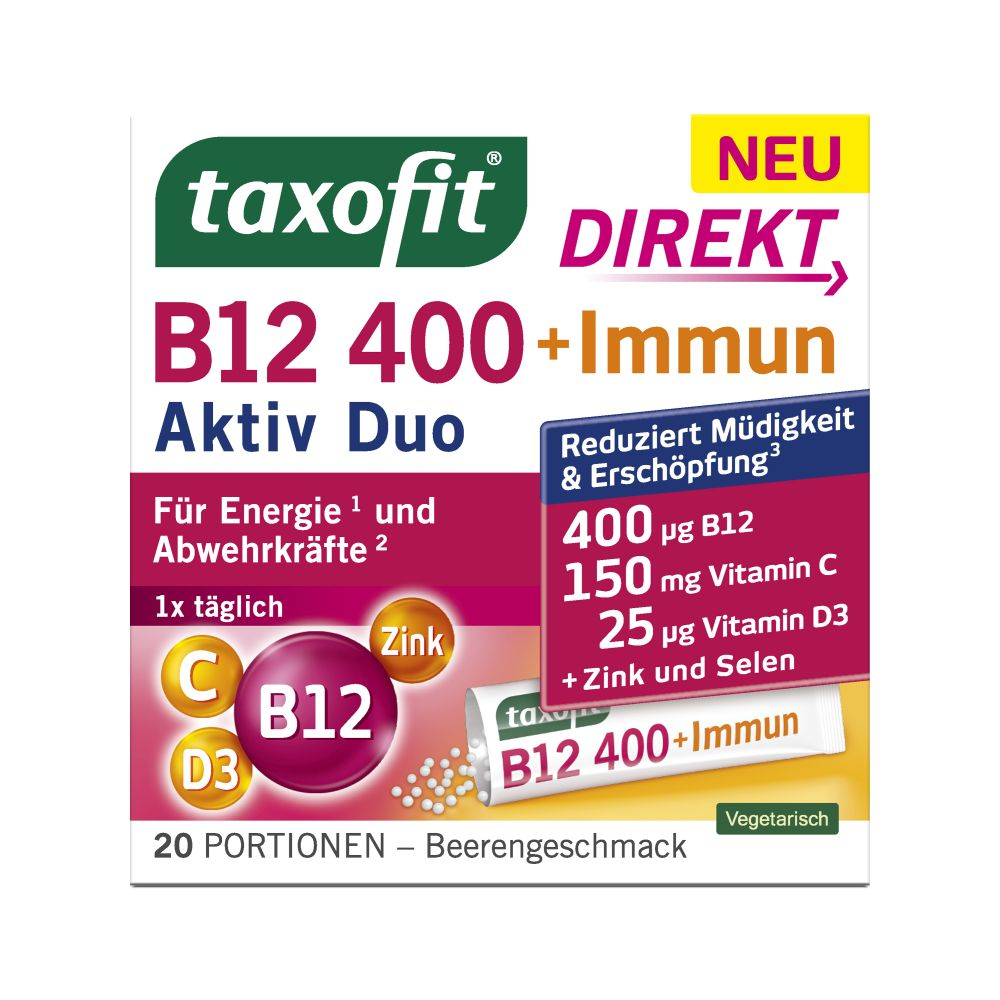 taxofit DIREKT B12 400 + Immun 20 St Granulat